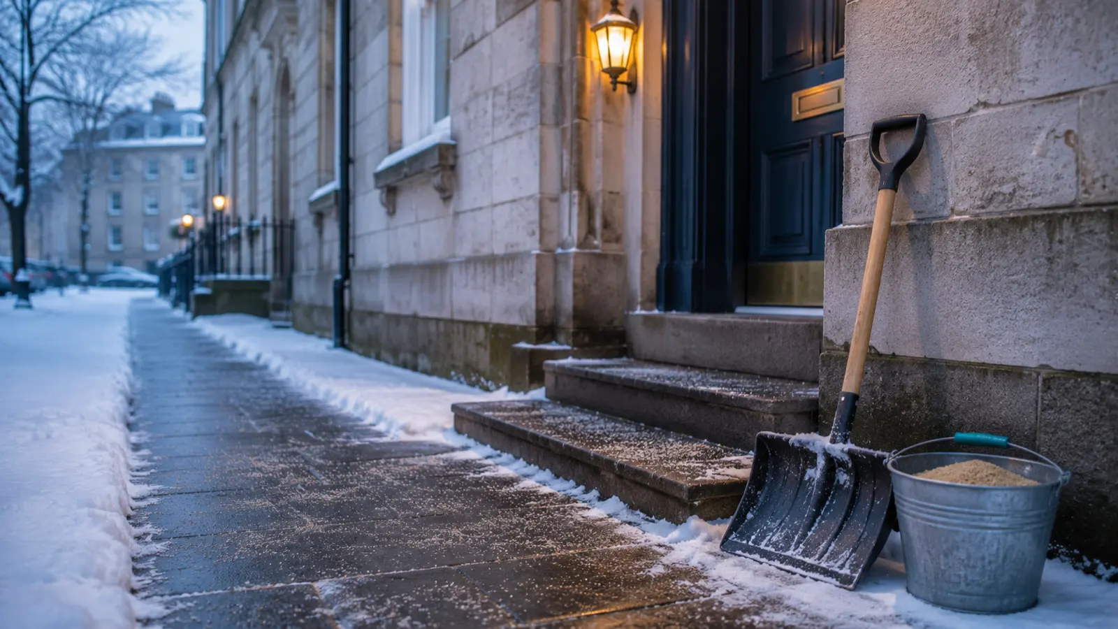 Snow clearing duties for an Austrian owners' association